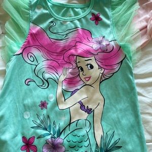Girls pajamas dresses, Ariel and Ballerina size 6